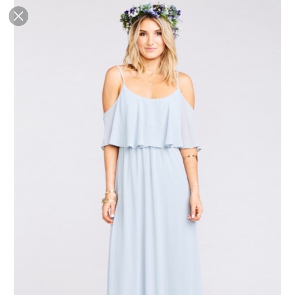 Show Me Your Mumu Caitlin Dress in Steele Blue